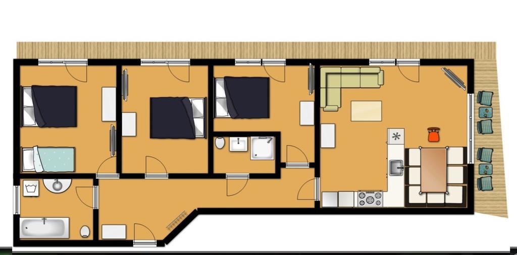 Appartement Kurz Top 1 Westendorf Ruang foto